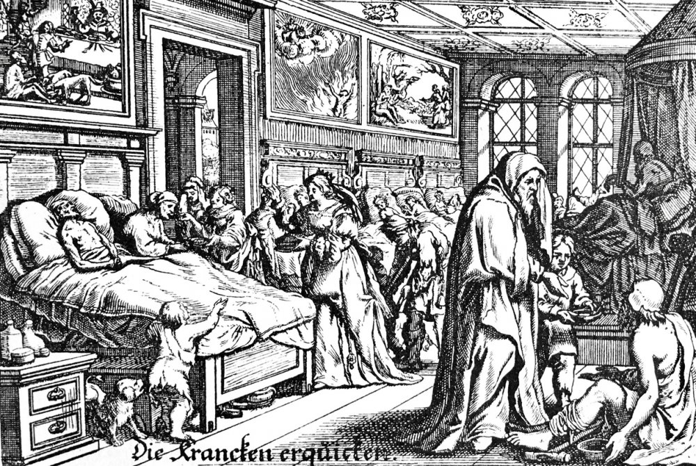 Mittelalterliches Krankenzimmer