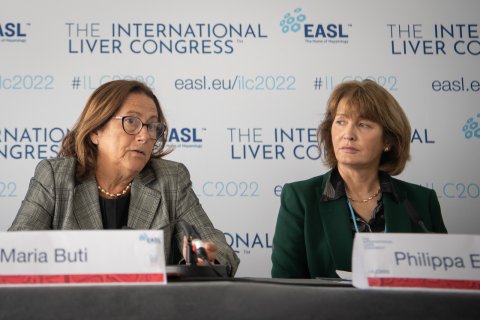 Maria Buti Philippa Easterbrook WHO on Hepatitis cases in kids EASL ILC 2022 London