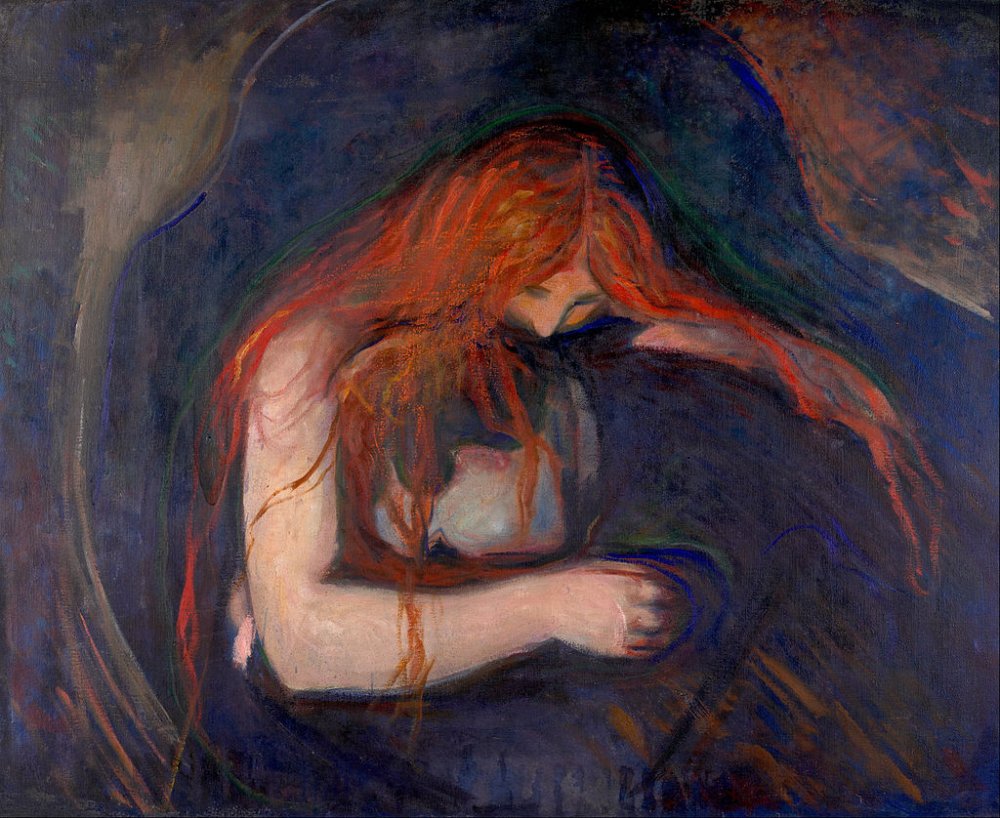 Edvard Munch Vampire 1895